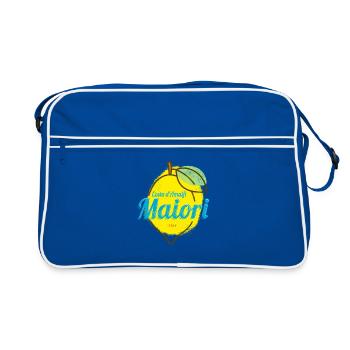 Maiori Costa d'Amalfi Lemon Italy Amalfi Coast - Retro Bag - blue/white - Front