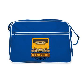 Design de citation drôle de cassette rétro - Sac Retro - bleu/blanc - Devant