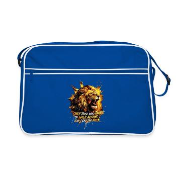 Leo Leader The Pack Motivation - Sac Retro - bleu/blanc - Devant