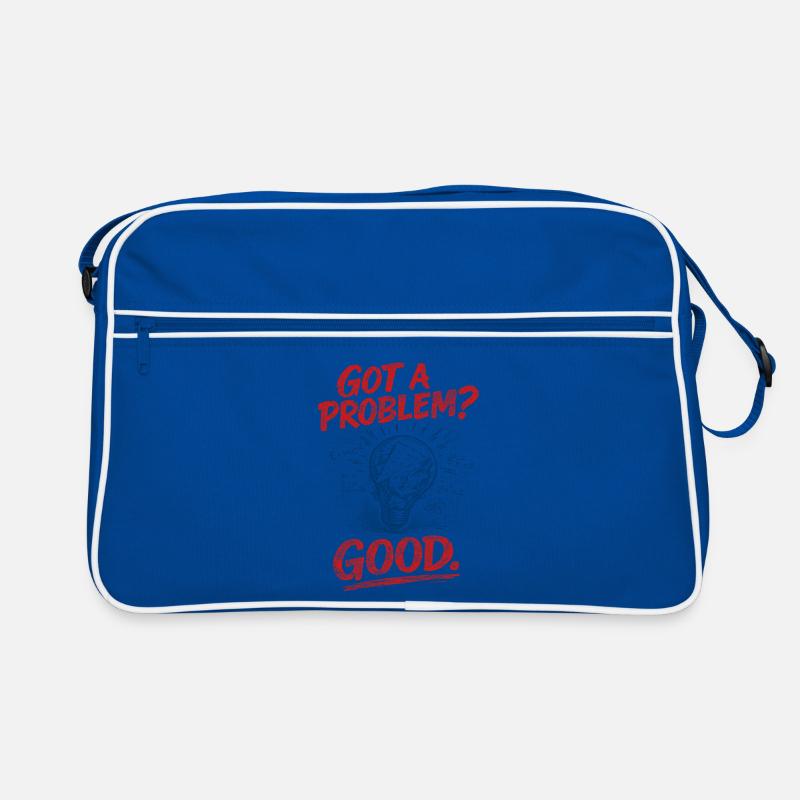 Problem? Gut so | Mathelehrer Mathe Humor Retro Tasche