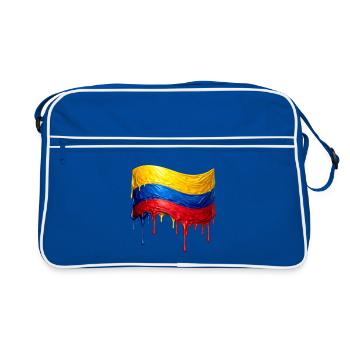 Colombian flag colors drop - Retro Bag - blue/white - Front