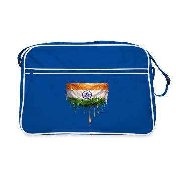 Art du drapeau indien - Sac Retro - bleu/blanc - Devant