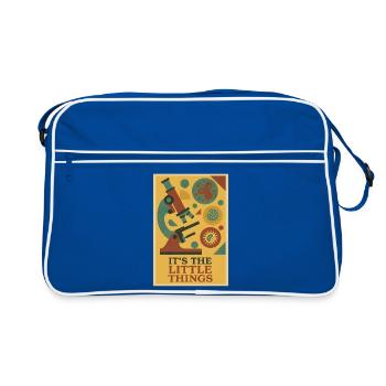 The Little Things | Microbiology Microscope - Retro Bag - blue/white - Front
