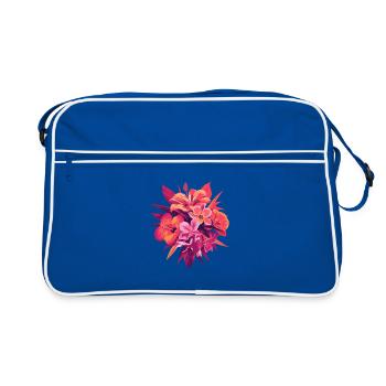 Fleurs tropicales - Sac Retro - bleu/blanc - Devant