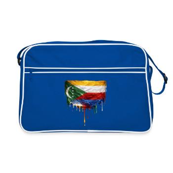Comoros Flag: Flowing Colors - Retro Bag - blue/white - Front