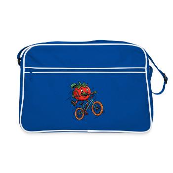 Drôle de Tomato sur le truc du BMX Bike - Sac Retro - bleu/blanc - Devant