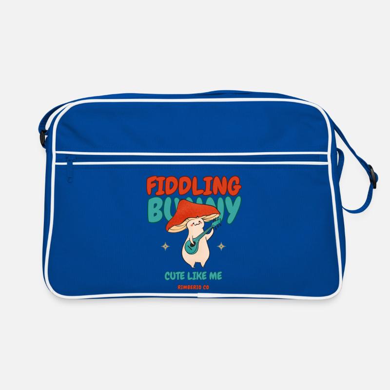 Fiddling Magic Mushroom Rabbit Retro Tasche