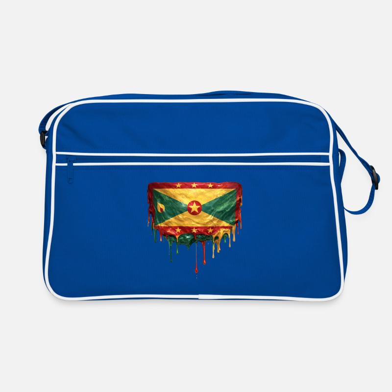Drapeau dégoulinant de la Grenade Sac Retro