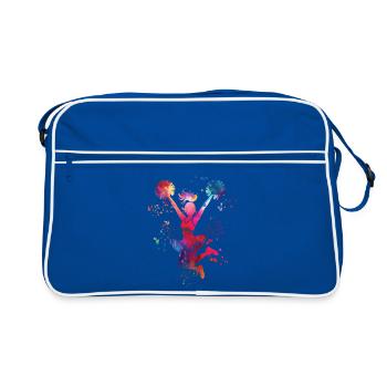 Cheerpom pom girls Mom Cheerleading - Sac Retro - bleu/blanc - Devant