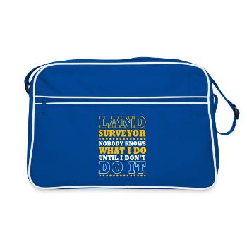 Géomètre - Sac Retro - bleu/blanc - Devant