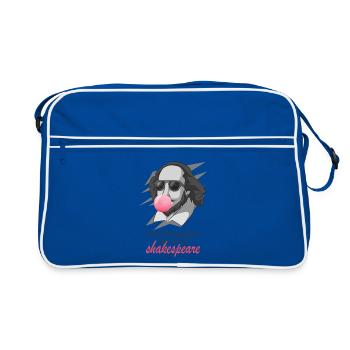 Arrête de rendre le drame pas Shakespeare drôle - Sac Retro - bleu/blanc - Devant