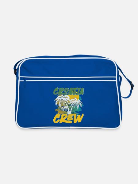 Croatia Crew - Retro Tasche - Blau/Weiß