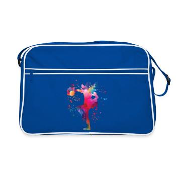 Cheerleader Cheer Mom Cheerleading - Retro Bag - blue/white - Front