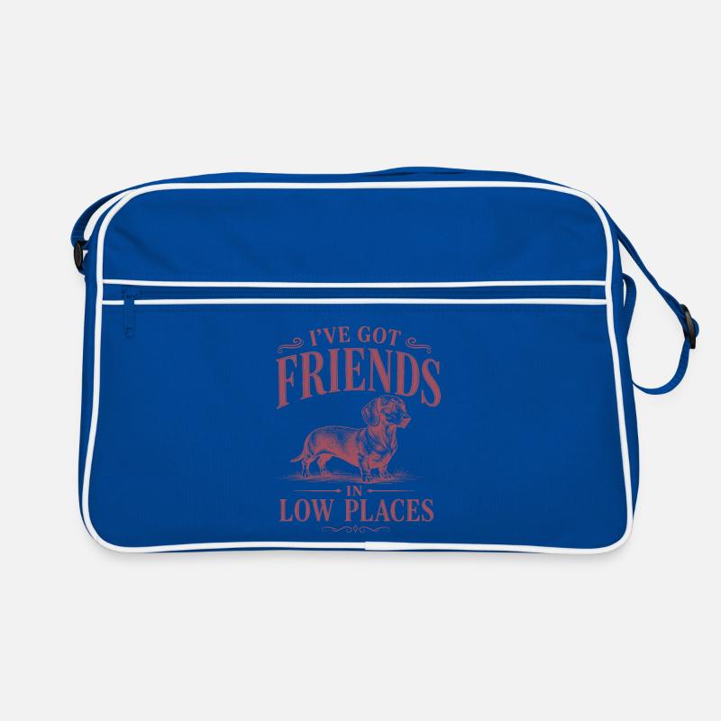 Drôle de design de teckel pour les propriétaires de chiens Sac Retro