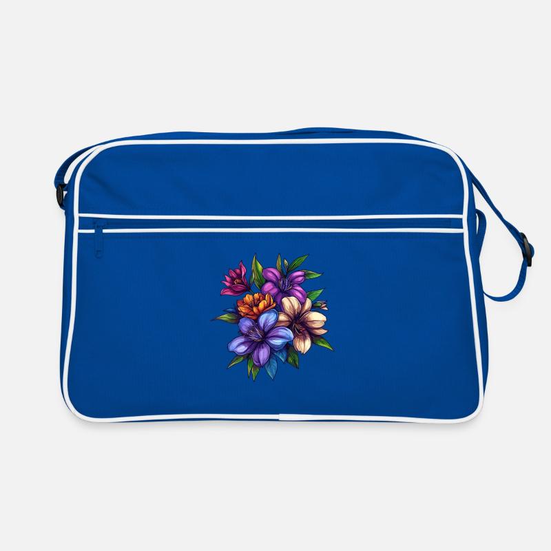 Bouquet de fleurs tropicales – Explosion de couleurs Sac Retro