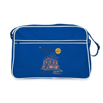 Boulanger au pain au levain La Dalle au levain - Sac Retro - bleu/blanc - Devant