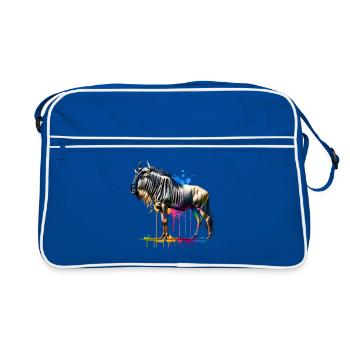 GNU Gift - Retro Bag - blue/white - Front