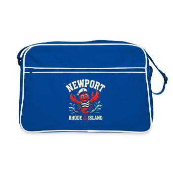 Newport Crab Sailor Rhode Island - Retro Bag - blue/white - Front