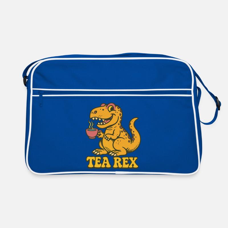 Tea Rex: Dinosaurier-Teezeit Retro Tasche