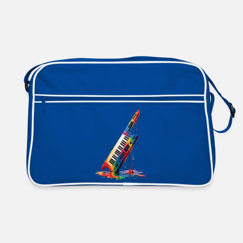Keytar mit tropfenden Farben Retro Tasche