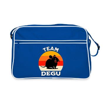 Team Degu - Retro Bag - blue/white - Front