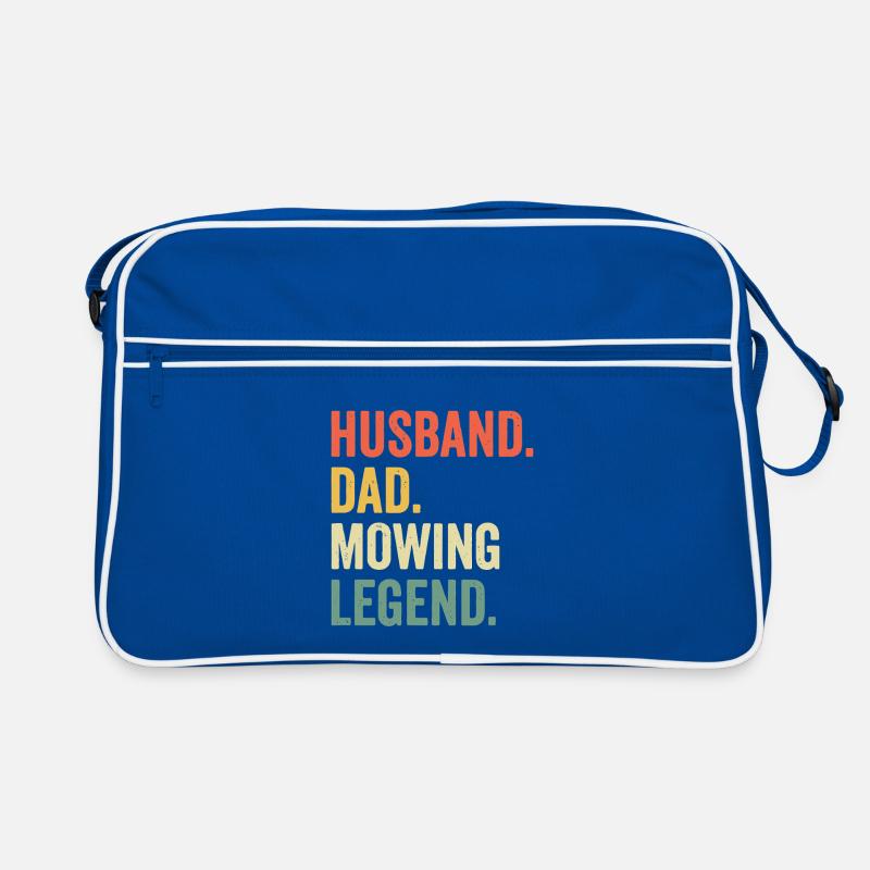 Husband Dad Mowing Legend Retro Bag