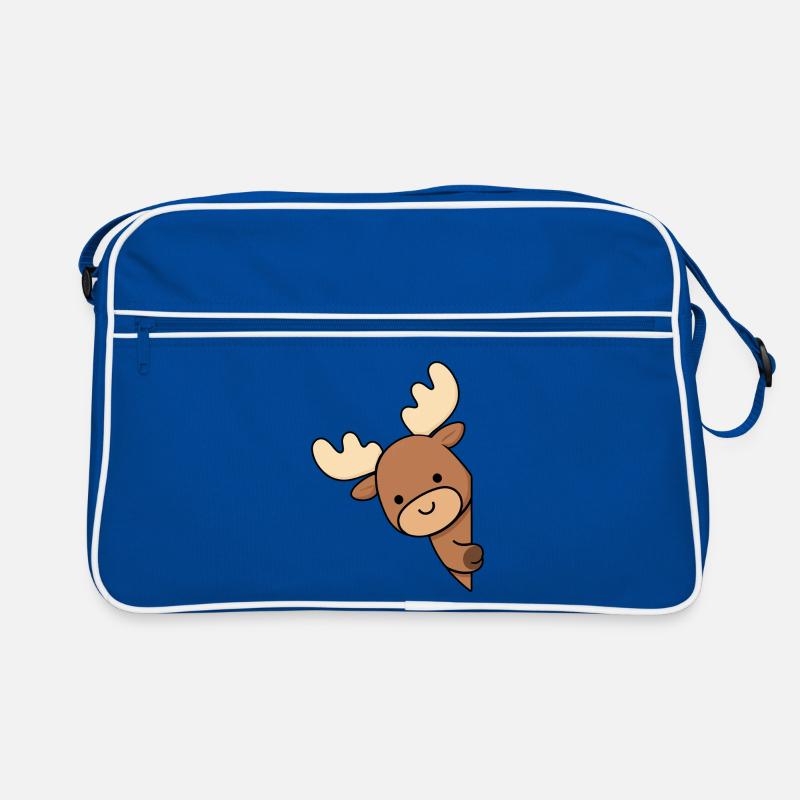 Alaskan Moose Elk Deer Cute funny Alaska Moose Retro Bag