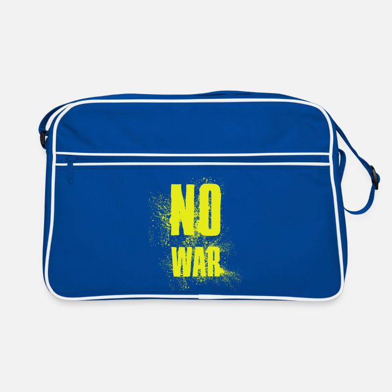 NO WAR – Statement for peace against war Retro Bag