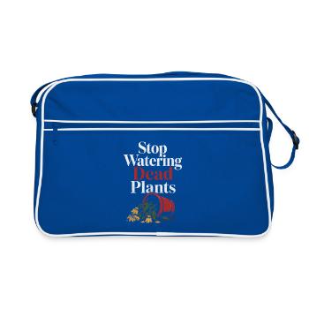 Arrête d’arroser les plantes mortes - Sac Retro - bleu/blanc - Devant