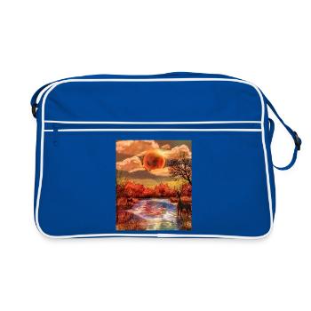 Surreal Autumn in Estuario - Retro Bag - blue/white - Front