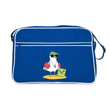 Look plage de la mouette - Sac Retro - bleu/blanc - Devant