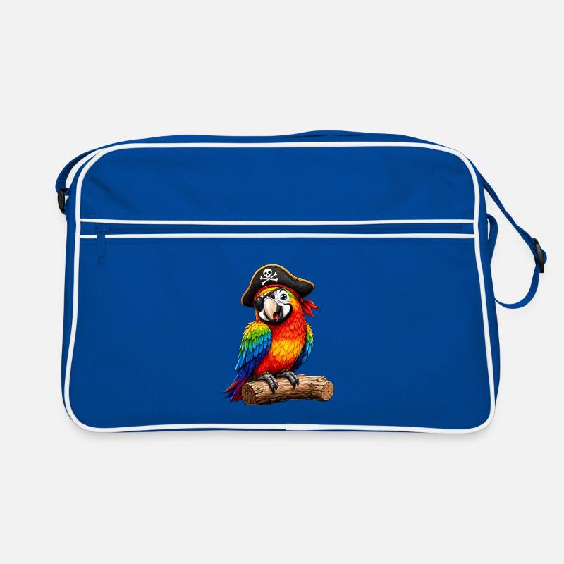 Perroquet pirate coloré avec cache-œil pour enfants Sac Retro
