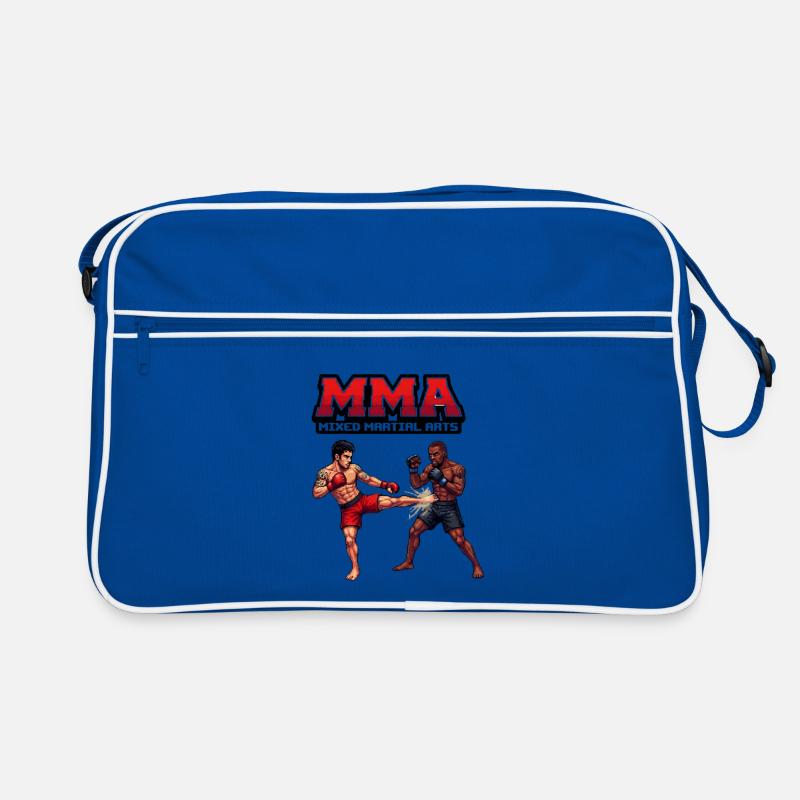 MMA Kampfduell Pixel Stil Retro Tasche