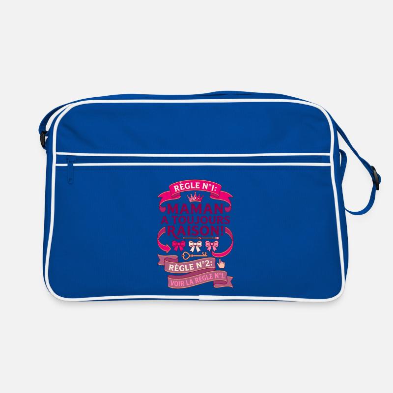 Règle N°1 Maman A Toujours Raison Couronne Sac Retro