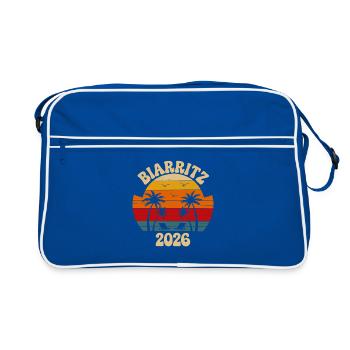 Biarritz Sunset 2026 Retro - Retro Bag - blue/white - Front