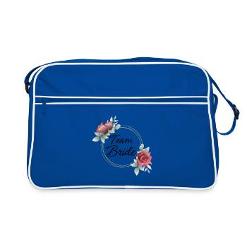 Team Bride Matching - Retro Bag - blue/white - Front