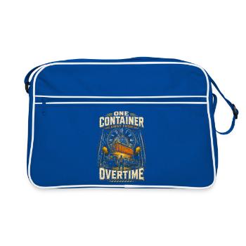 Dock Workers One Container Away From Overtime - Retro Bag - blue/white - Front