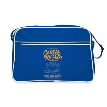 Breakfast Cereal Killer Breakfast Bliss Funny - Retro Bag - blue/white - Front