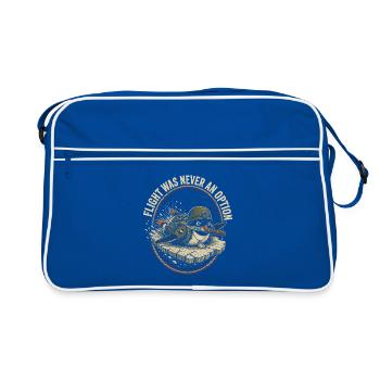 Battle Tank Turtle Patch - Retro Bag - blue/white - Front