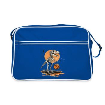 Dino Halloween Party Tyrannosaurus Rex Costume - Retro Bag - blue/white - Front