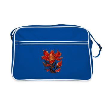 Plante Phénix Fleurs de Flamme - Sac Retro - bleu/blanc - Devant