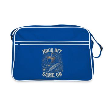 Falconry Falconer Hood Off Game On - Sac Retro - bleu/blanc - Devant