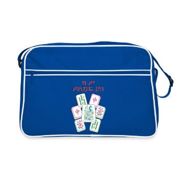In My Mahjong Era Mahjong Game Social Club - Retro Bag - blue/white - Front
