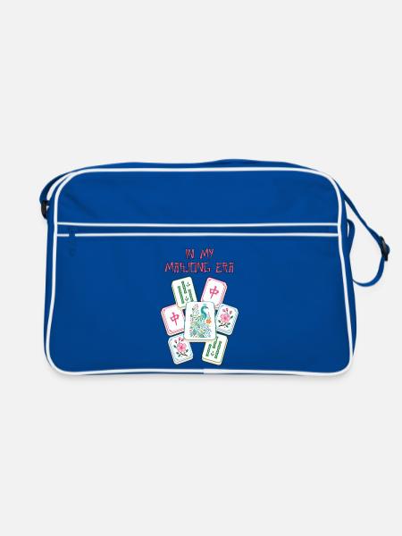 In My Mahjong Era Mahjong Game Social Club - Retro Bag - blue/white - Front