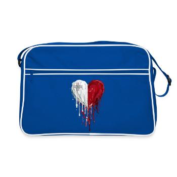 Le cœur de Malte dans Double Tone Medical - Sac Retro - bleu/blanc - Devant