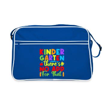 Pre K Teacher No App For That Kindergarten Teacher - Retro Bag - blue/white - Front