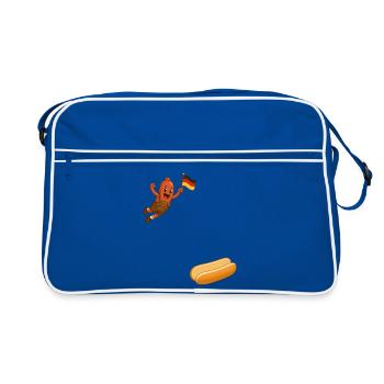 Schnitzel qui va en chignon - Sac Retro - bleu/blanc - Devant