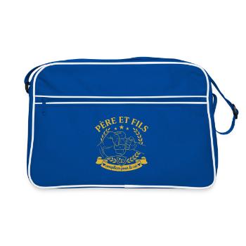 Père Et Fils Complices Pour La Vie - Sac Retro - bleu/blanc - Devant