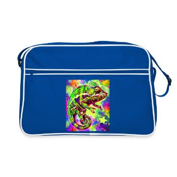 chameleon - Retro Bag - blue/white - Front