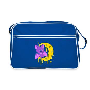 Pastell Gothic - Retro Tasche - Blau/Weiß - Vorne